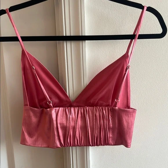 Zara Pink Crop Top - Picture 3 of 4